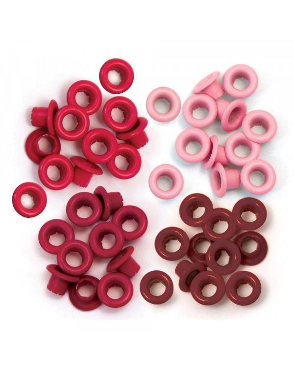 OJALES DE TAMAÑO ESTÁNDAR-COLOR ROJO