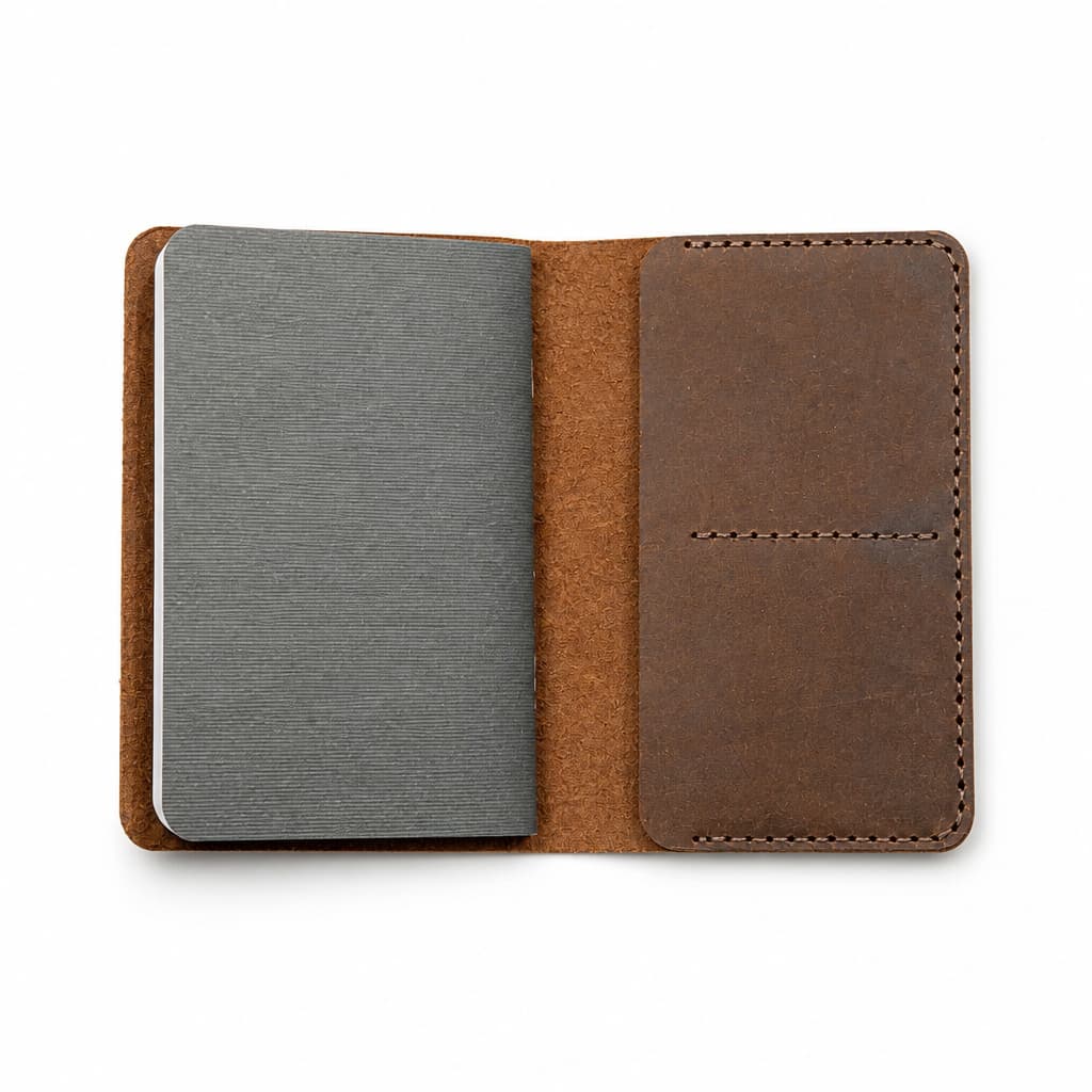 Bohemian Notebook- Portadocumentos-Cafe tostado