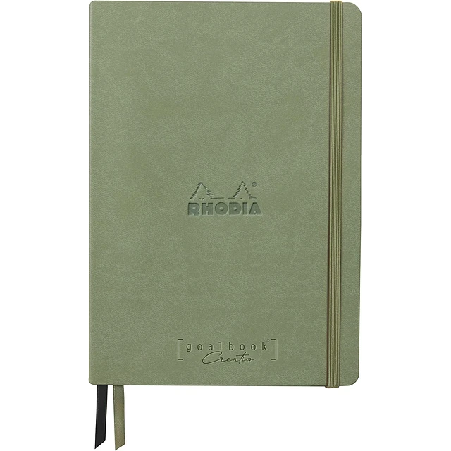 Goalbook Creation Hojas Negras- CELADON - Dotted Notebook
