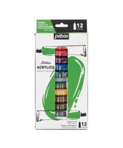 Set de Acrílicos Pebeo 12ml - 12 Colores