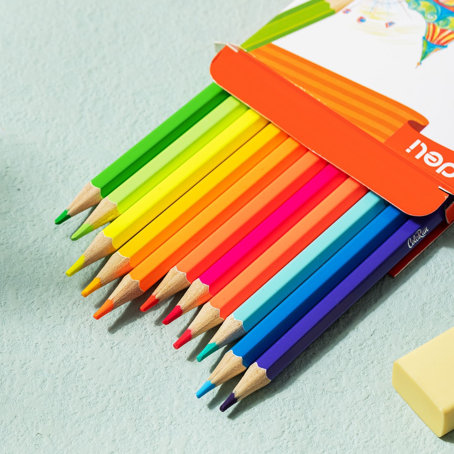 Set 12 Lápices Flúor Neón - Colorun Deli