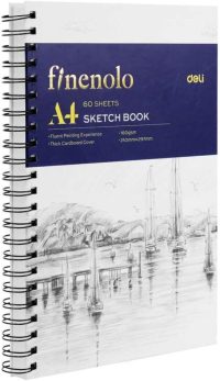 Sketch Book A4 con Espiral- 160g 60Hojas