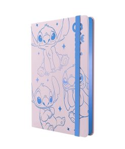Libreta de notas A5 Líneas Stitch + Stickers