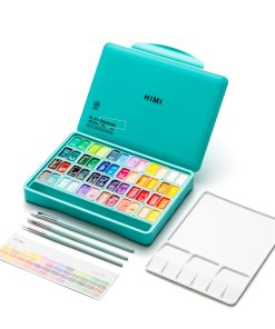 HIMI SET GOUACHE 48 COLORES / 12GR + INCLUYE 3 PINCELES