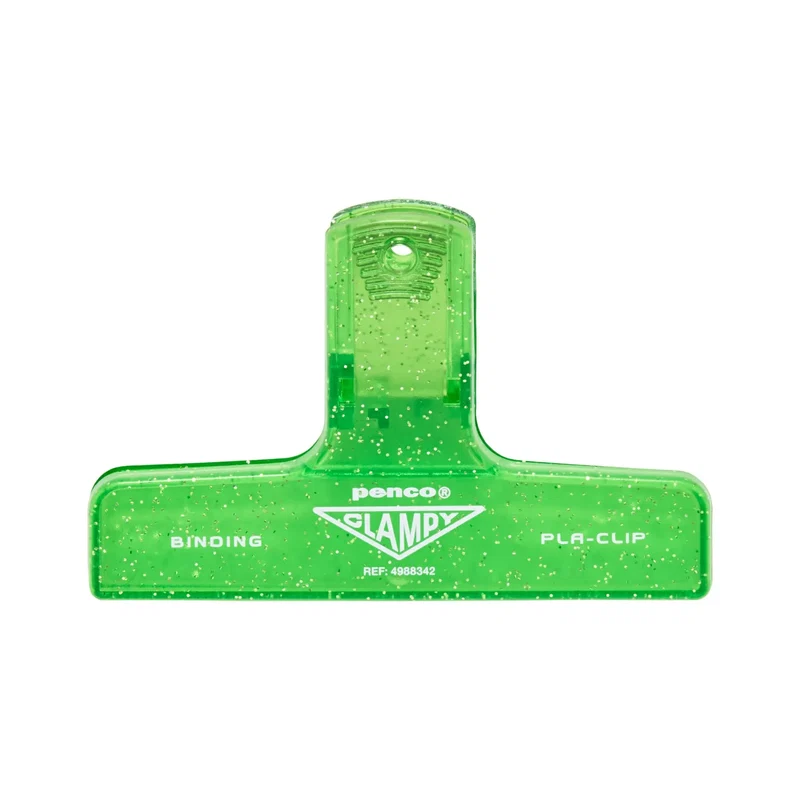 Penco – Clampy PlaClip – Verde Glitter  (10 x 6,5 cm)